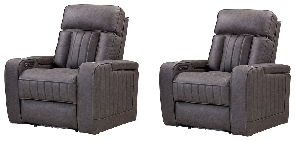 Parker House - Equinox - Mercury Power Recliner (Set of 2) - Mercury - MEQ-KIT-812P2-2-MERC view 1