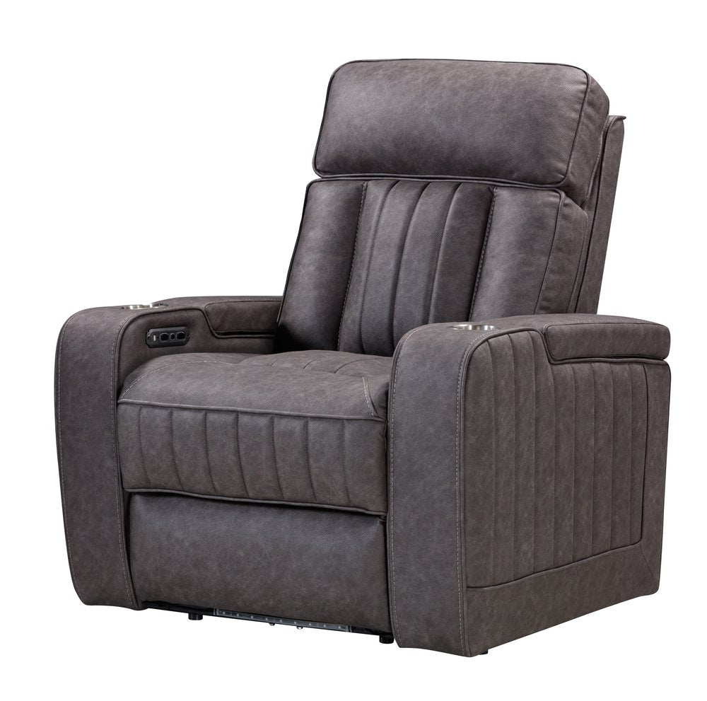 Parker House - Equinox - Mercury Power Recliner (Set of 2) - Mercury - MEQ-KIT-812P2-2-MERC view 2