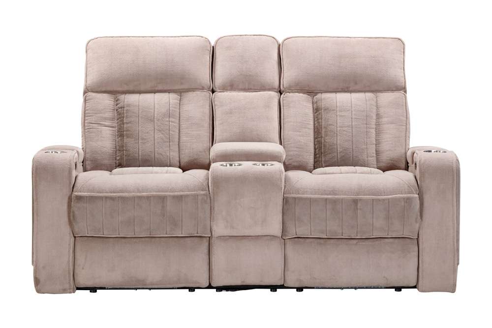 Parker House -  Equinox - Mushroom Power Console Loveseat - MEQU#822CPH-MURM veiw 3