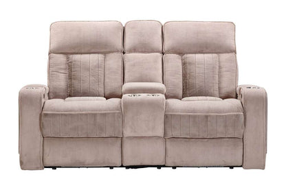 Parker House -  Equinox - Mushroom Power Console Loveseat - MEQU#822CPH-MURM veiw 3