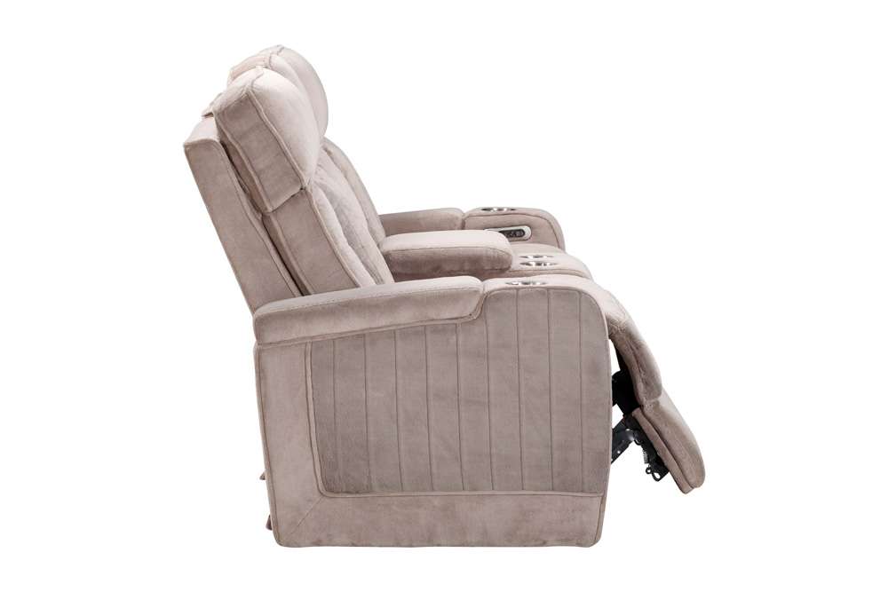 Parker House -  Equinox - Mushroom Power Console Loveseat - MEQU#822CPH-MURM veiw 5