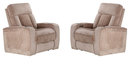 Parker House - Equinox - Mushroom Power Recliner (Set of 2) - Mushroom - MEQ-KIT-812P2-2-MURM view 1