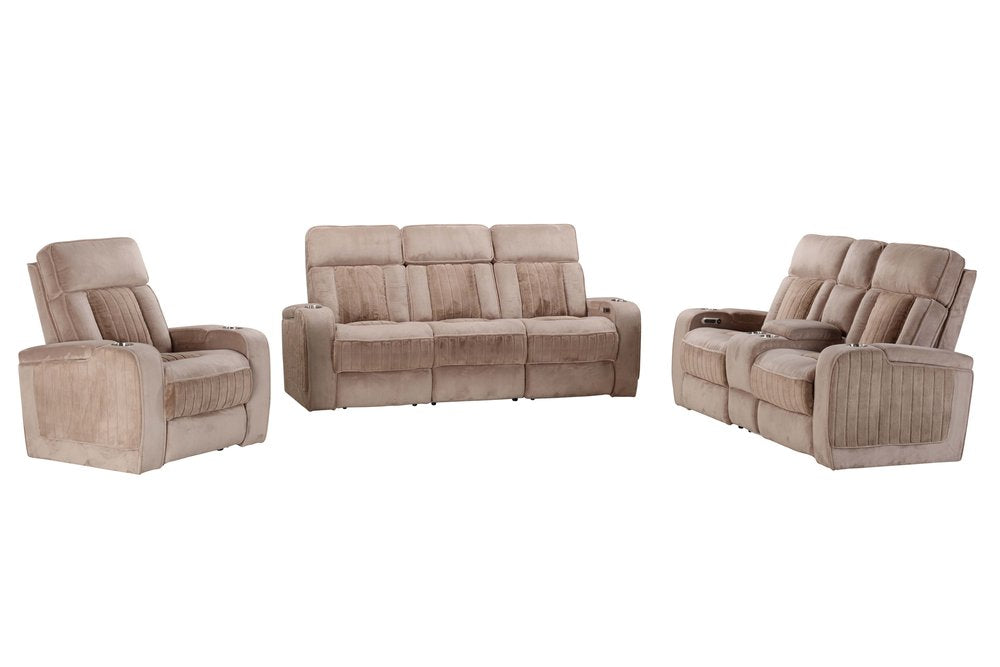 Parker House - Equinox - Mushroom Power Recliner (Set of 2) - Mushroom - MEQ-KIT-812P2-2-MURM view 2