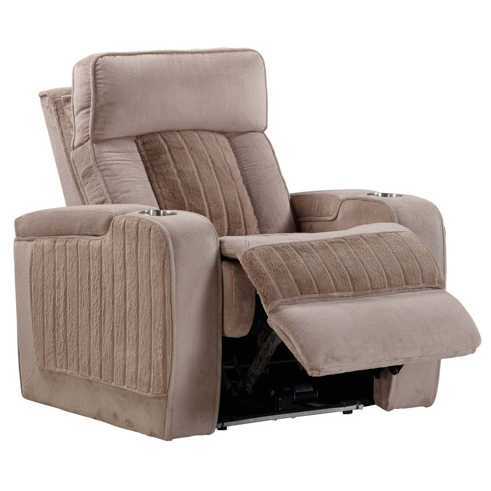 Parker House - Equinox - Mushroom Power Recliner (Set of 2) - Mushroom - MEQ-KIT-812P2-2-MURM view 4