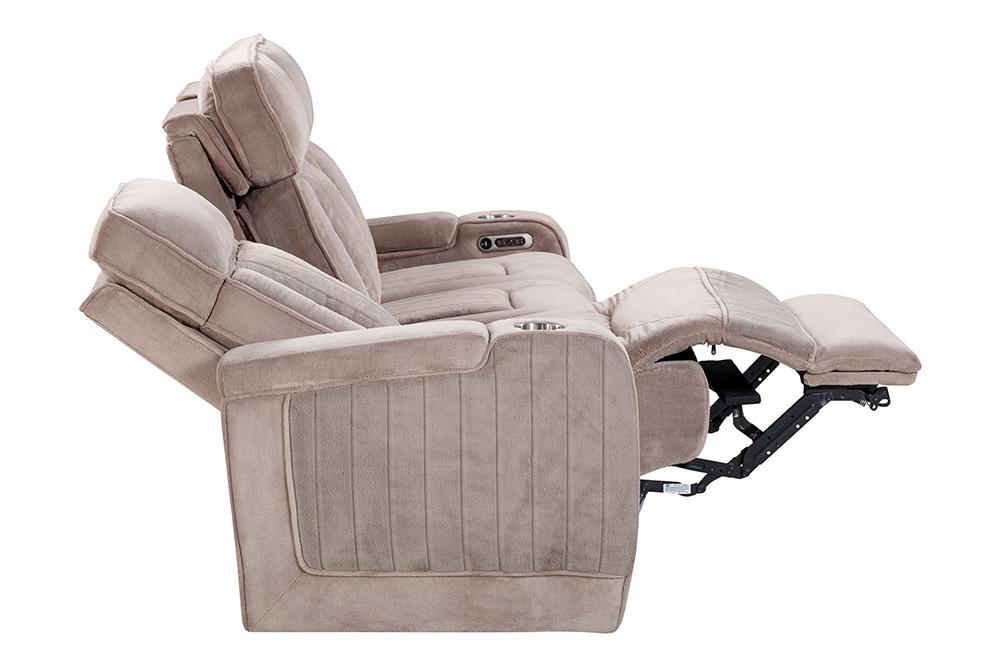 Parker House - Equinox - Mushroom Power Reclining Sofa, Loveseat and Recliner - MEQU-421PH-MURM view 7