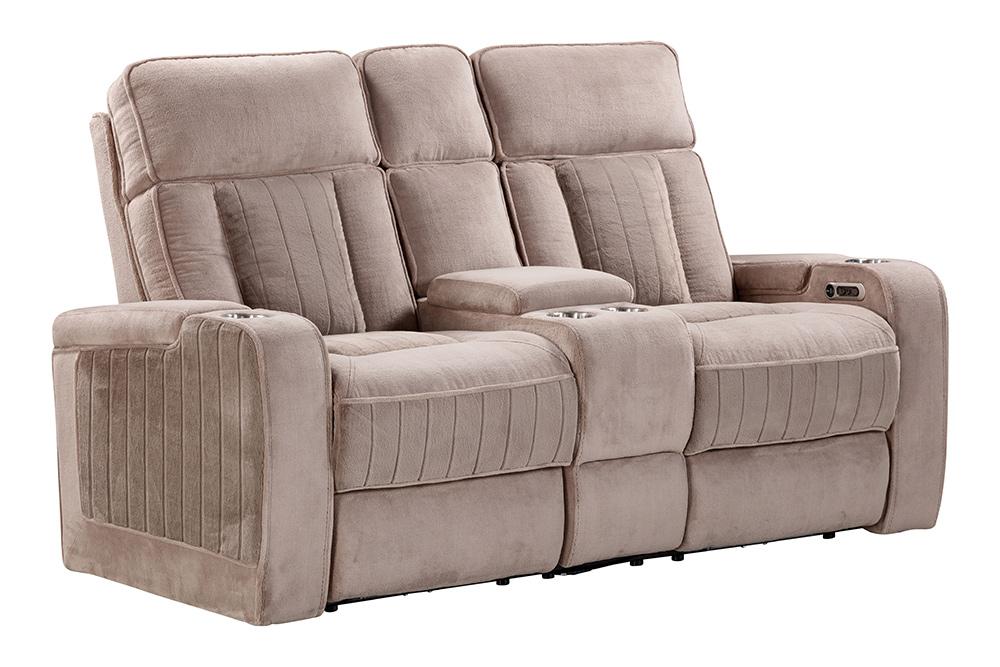 Parker House - Equinox - Mushroom Power Reclining Sofa, Loveseat and Recliner - MEQU-421PH-MURM view 8