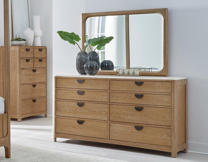Parker House - Escape - Bedroom King Panel Bed 2 Nightstands Dresser with Mirror and Chest - BESC-6PC-1266-DMN2C veiw 4