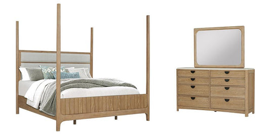 Parker House - Escape - Bedroom King Poster Bed with Dresser and Mirror - BESC-3PC-1166-DM veiw 1