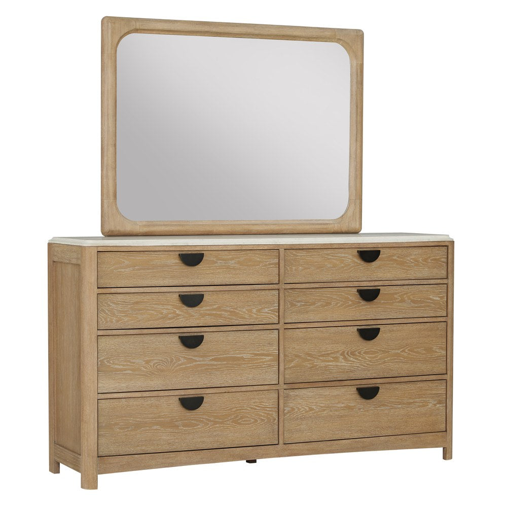 Parker House - Escape - Bedroom King Upholstered Bed with Dresser and Mirror - BESC-KIT-K3DM-FYRR view 6