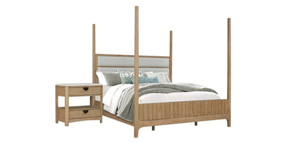 Parker House - Escape - Bedroom Queen 5/0 Poster Bed & Nightstand - BESC-2PC-1150-N veiw 1
