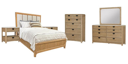 Parker House - Escape - Bedroom Queen Panel Bed 2 Nightstands Dresser with Mirror and Chest - BESC-6PC-1250-DMN2C veiw 1