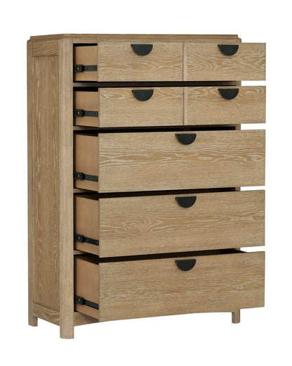Parker House - Escape - Bedroom Queen Upholstered Bed 2 Nightstands Dresser with Mirror and Chest - BESC-KIT-Q6DMN2C-FYRR view 15