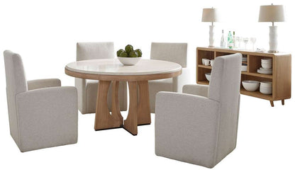 Parker House -  Escape - Dining 54in Round Table with console & 4 caster chairs - DESC-6PC-54RND-72OC-2618 view 1