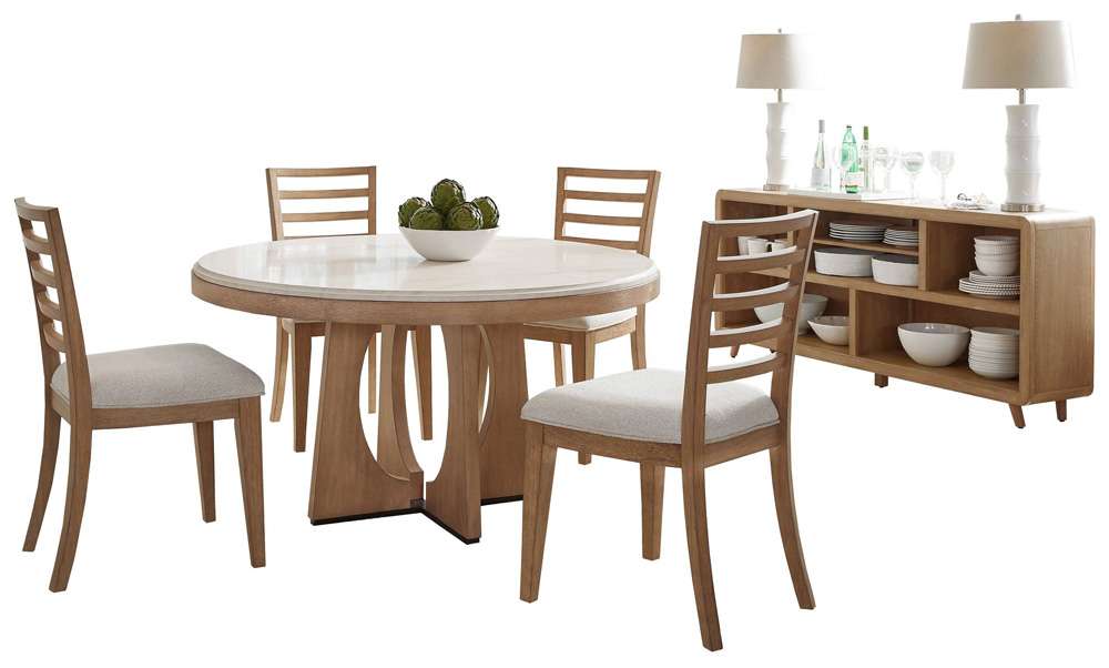 Parker House - Escape - Dining 54in Round Table with console & 4 ladderback chairs - DESC-6PC-54RND-72OC-2018 view 1