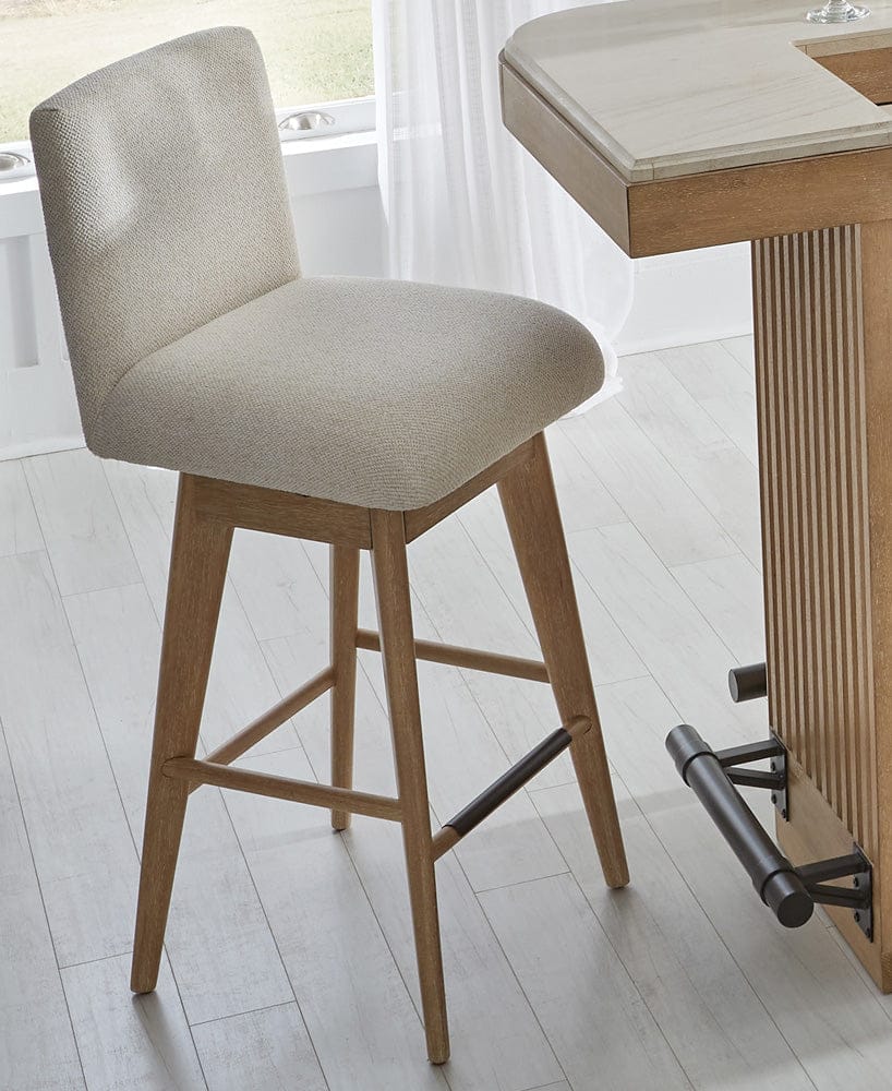 Parker House - Escape - Dining 78in Bar with 2 upholstered swivel barstools - DESC-3PC-78BAR-2530S view 11