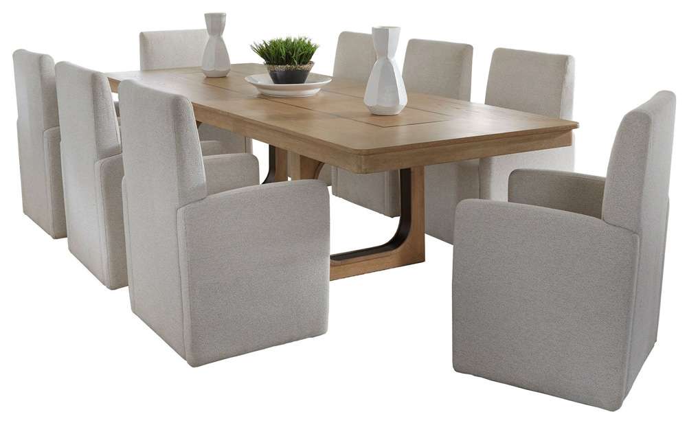 Parker House -  Escape - Dining 84in Rectangular Table with 8 caster chairs - DESC-9PC-84REC-2618 view 1