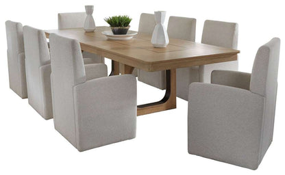 Parker House -  Escape - Dining 84in Rectangular Table with 8 caster chairs - DESC-9PC-84REC-2618 view 1
