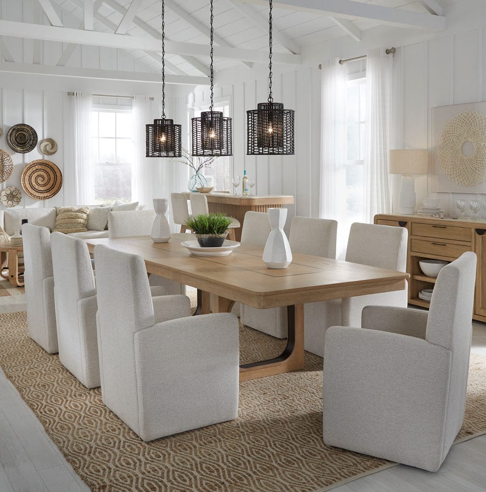 Parker House -  Escape - Dining 84in Rectangular Table with 8 caster chairs - DESC-9PC-84REC-2618 view 9