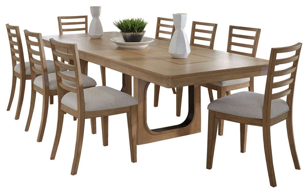Parker House -  Escape - Dining 84in Rectangular Table with 8 ladderback chairs - DESC-9PC-84REC-2018 view 1