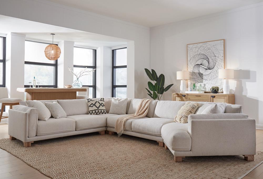 Parker House - Escape - Mirage Mist 4pc Sectional Package A - SESC-PACK4A-MRMS view 2