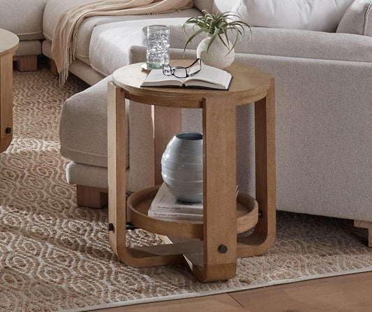 Parker House - Escape Round End Table with Shelf - ESC#02 veiw 2