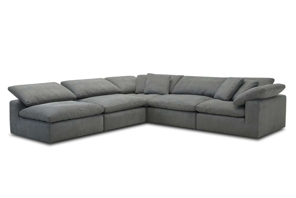 Parker House - Exhale - Mathis Thunder 5pc Sectional Package B - SXHL-PACK5B-MTHU view 1
