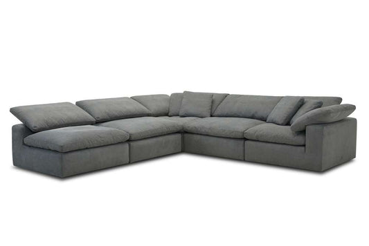Parker House - Exhale - Mathis Thunder 5pc Sectional Package B - SXHL-PACK5B-MTHU view 1