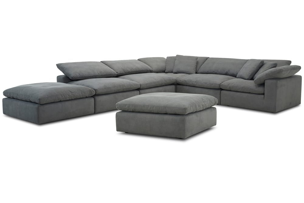 Parker House - Exhale - Mathis Thunder Ottoman - SXHL#900-MTHU view 2