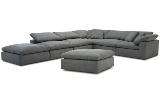 Parker House - Exhale - Mathis Thunder Ottoman - SXHL#900-MTHU view 2