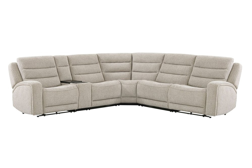 Parker House - Felix - Mari Fawn 6 Piece Zero Gravity Power Reclining Sectional with Beverage Cooler Console - Mari Fawn - MFLX-KIT-6C-P2Z-MAFA view 2