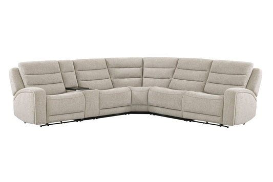 Parker House - Felix - Mari Fawn 6 Piece Zero Gravity Power Reclining Sectional with Beverage Cooler Console - Mari Fawn - MFLX-KIT-6C-P2Z-MAFA view 2