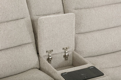 Parker House - Felix - Mari Fawn 7 Piece Zero Gravity Power Reclining Sectional with Beverage Cooler Console - Mari Fawn - MFLX-KIT-7C-P2Z-MAFA view 6