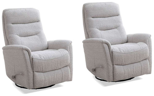 Parker House -  Gemini - Bloke Cotton Swivel Glider Recliner (Set of 2) - MGEM#812GS-2-BLCT veiw 1