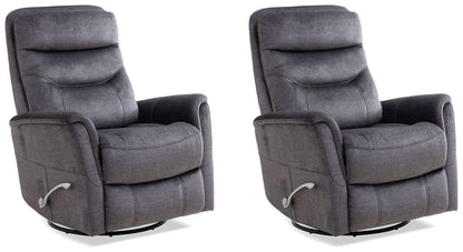 Parker House -  Gemini - Capri Charcoal Swivel Glider Recliner (Set of 2) - MGEM#812GS-2-CCH veiw 1