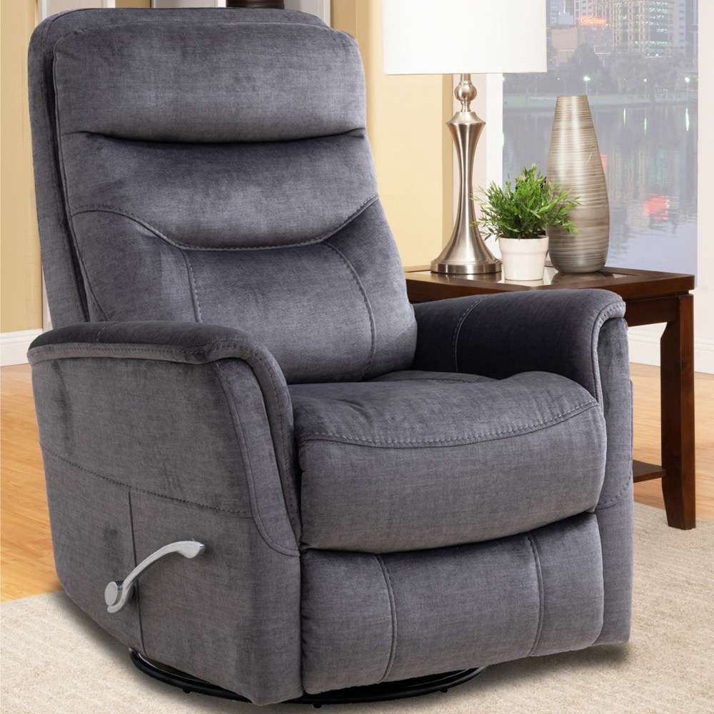 Parker House -  Gemini - Capri Charcoal Swivel Glider Recliner (Set of 2) - MGEM#812GS-2-CCH veiw 5