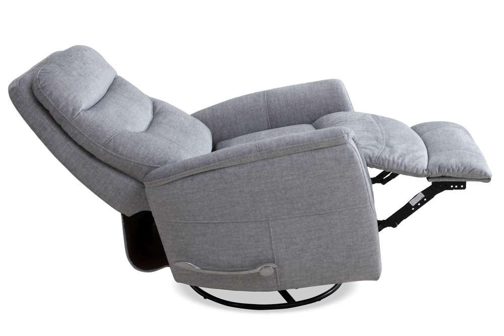 Parker House - Gemini - Capri Silver Manual Swivel Glider Recliner - MGEM#812GS-CSI view 4