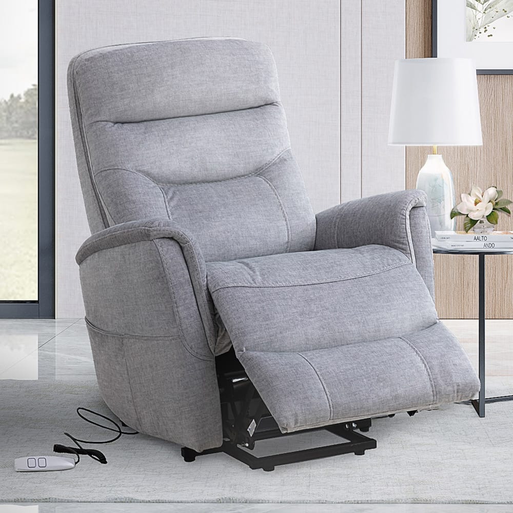 Parker House - Gemini - Capri Silver Power Lift Recliner with Articulating Headrest - MGEM#812LIFT-CSI view 9