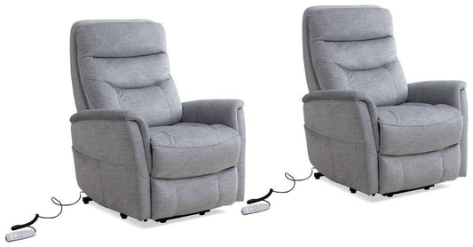 Parker House -  Gemini - Capri Silver Power Lift Recliner with Articulating Headrest (Set of 2) - MGEM#812LIFT-2-CSI veiw 1