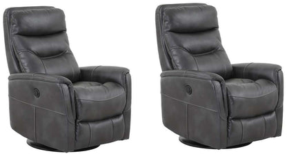 Parker House -  Gemini - Flint Power Swivel Glider Recliner (Set of 2) - MGEM#812GSPB-2-FLI veiw 1