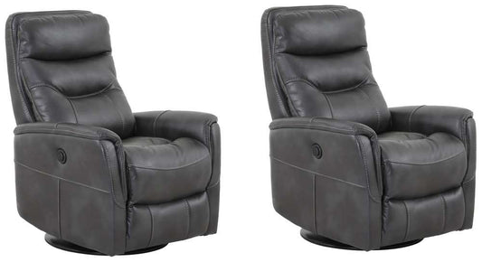 Parker House -  Gemini - Flint Power Swivel Glider Recliner (Set of 2) - MGEM#812GSPB-2-FLI veiw 1