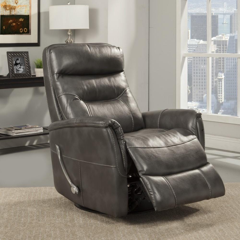 Parker House - Gemini Manual Swivel Glider Recliner in Flint - MGEM812GS-FLI view 2