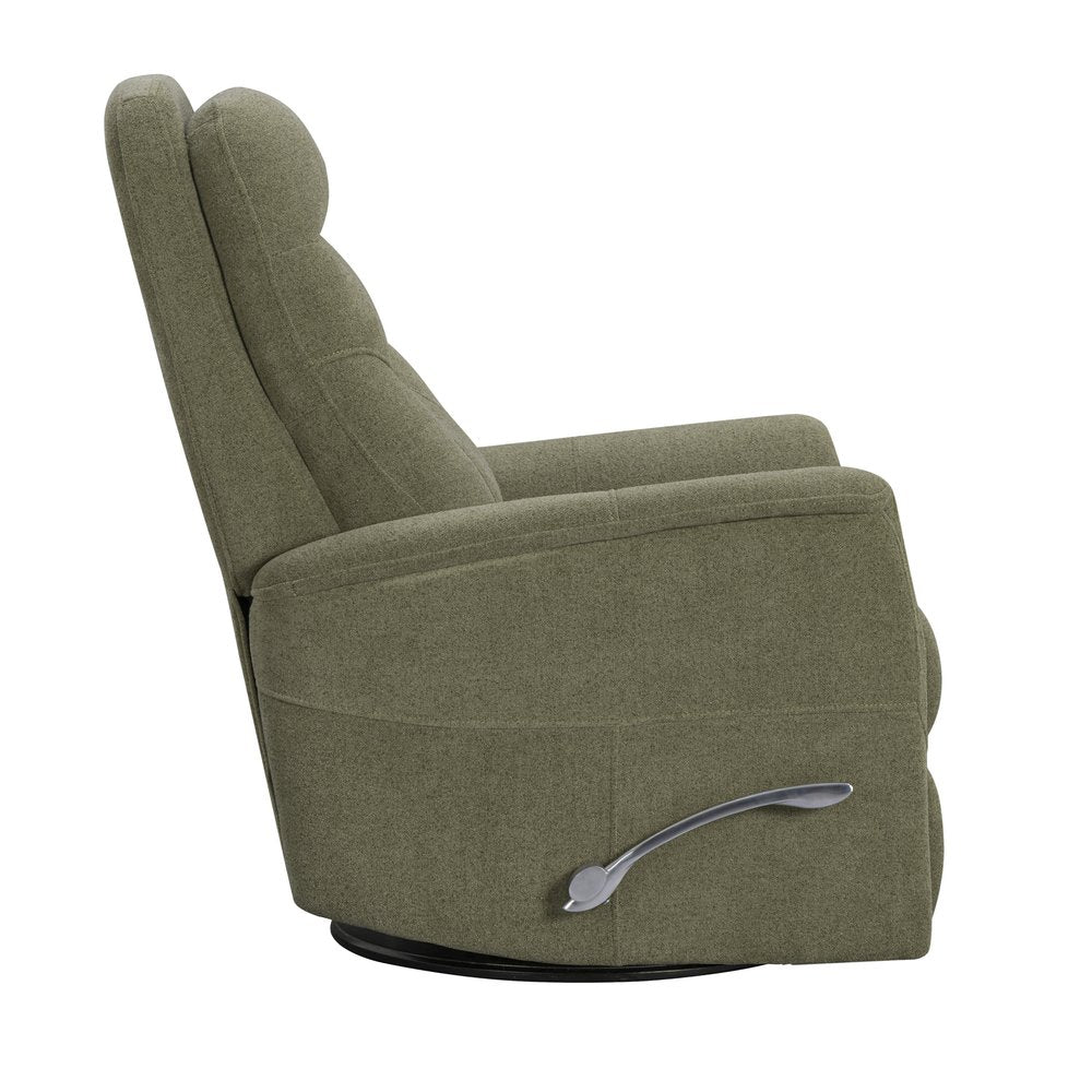Parker House - Gemini - Snazzy Olive Manual Swivel Glider Recliner - Snazzy Olive - MGEM#812GS-SNOL view 5