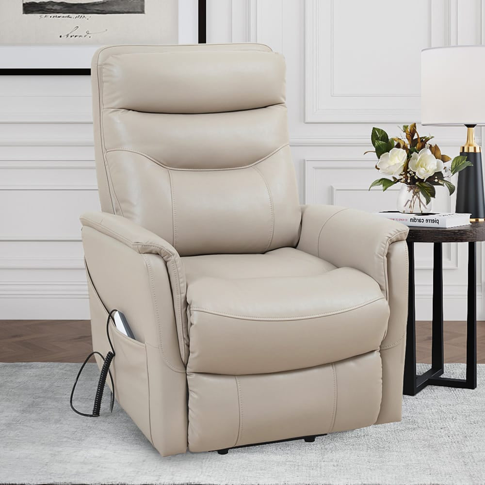 Parker House - Gemini - Softy Ivory Power Lift Recliner with Articulating Headrest - MGEM#812LIFT-SFIV view 5