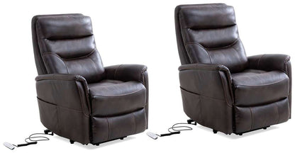 Parker House -  Gemini - Truffle Power Lift Recliner with Articulating Headrest (Set of 2) - MGEM#812LIFT-2-TRU view 1