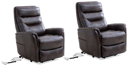 Parker House -  Gemini - Truffle Power Lift Recliner with Articulating Headrest (Set of 2) - MGEM#812LIFT-2-TRU view 1