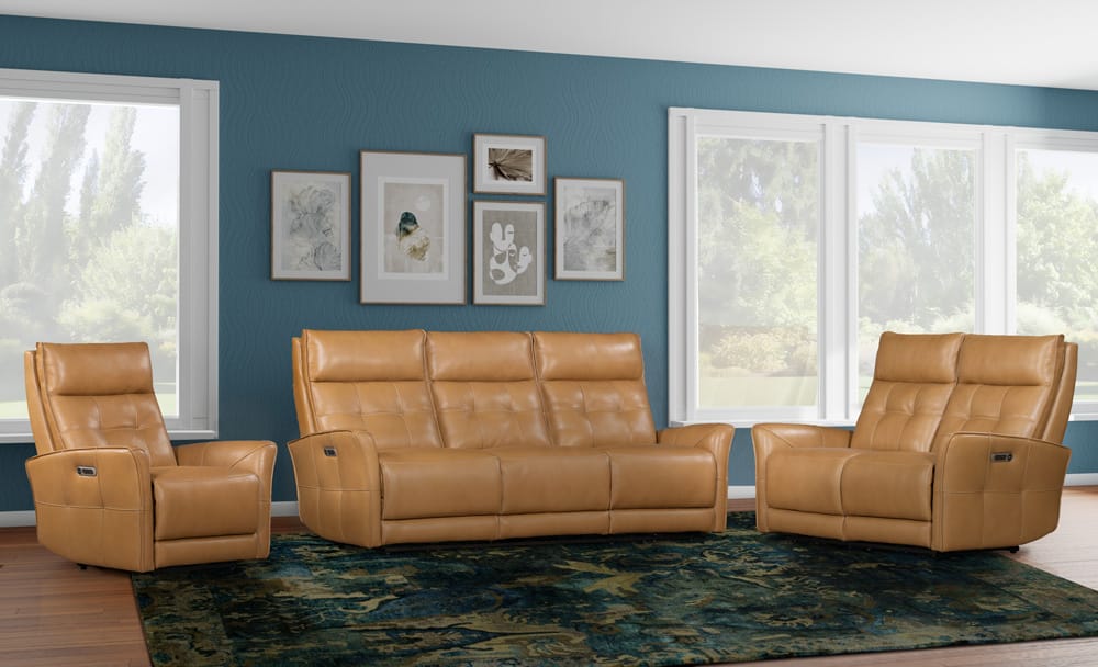 Parker House - Gershwin - Lucca Butterscotch Power Reclining Sofa Loveseat and Recliner - MGER-321PHZ-P25-LCBT view 6