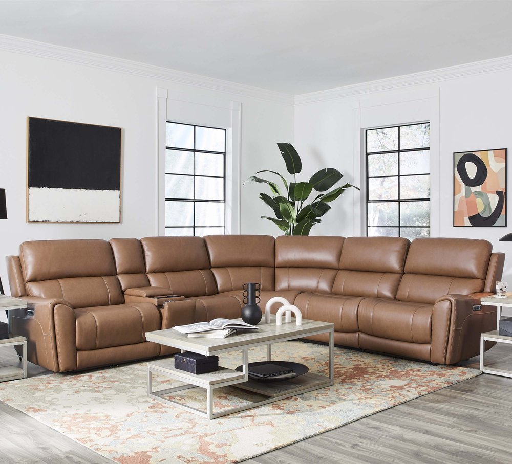 Parker House - Hancock - Apple Cider 6 Piece Zero Gravity Power Reclining Sectional with Power Adjustable Headrests - Apple Cider - MHAN-KIT-6A-P3Z-APCI view 2