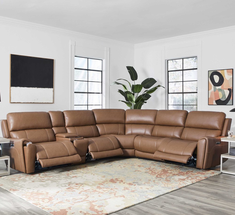 Parker House - Hancock - Apple Cider 6 Piece Zero Gravity Power Reclining Sectional with Power Adjustable Headrests - Apple Cider - MHAN-KIT-6A-P3Z-APCI view 3