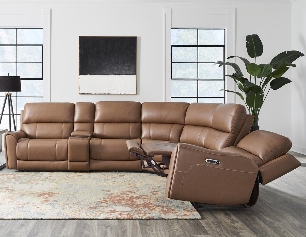 Parker House - Hancock - Apple Cider 6 Piece Zero Gravity Power Reclining Sectional with Power Adjustable Headrests - Apple Cider - MHAN-KIT-6A-P3Z-APCI view 6