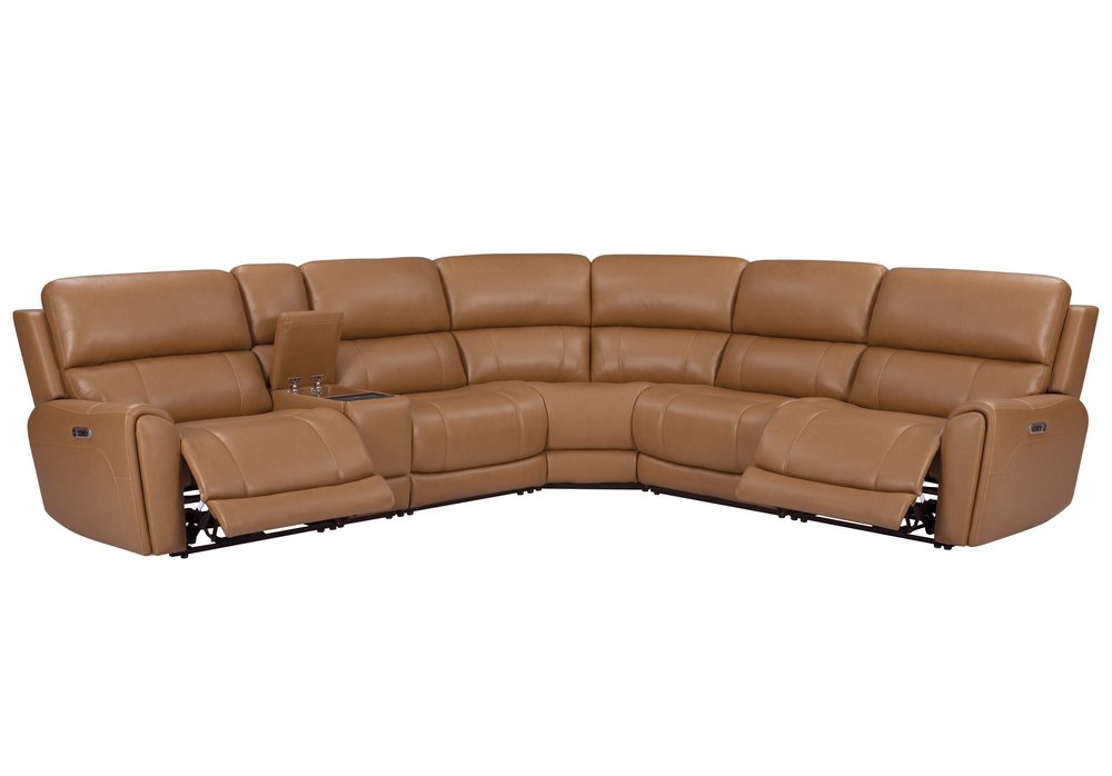 Parker House - Hancock - Apple Cider 6 Piece Zero Gravity Power Reclining Sectional with Power Adjustable Headrests - Apple Cider - MHAN-KIT-6A-P3Z-APCI view 7